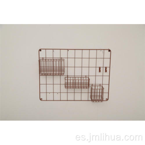 cesta de alambre colgante para pared